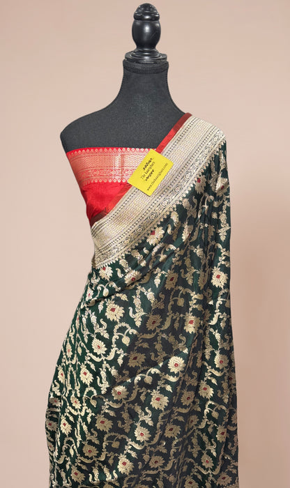 Buy Red Pure Banaras silk sarees online