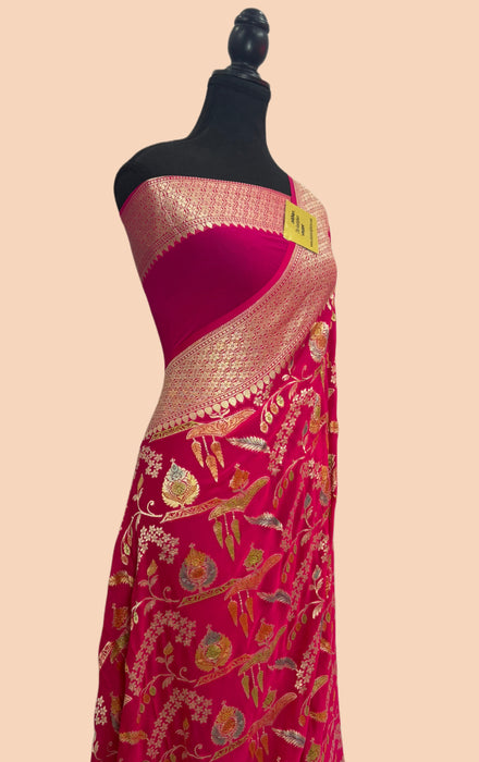 Buy Rani Khaddi Georgette saree online in Canada