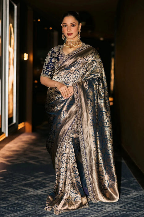 Tamanna Bhatia Banarasi Silk Saree