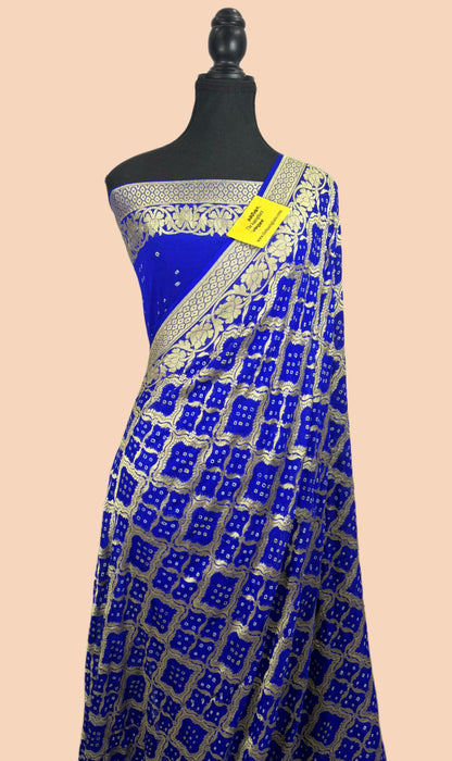 Buy Authentic bandhani banarasi saree