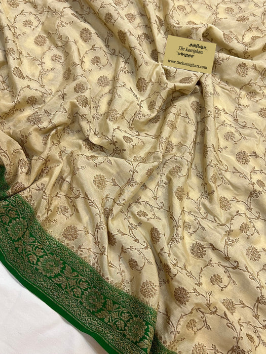 Buy Beige banarasi saree