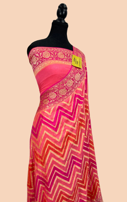Rangkat Pure Khaddi Chiffon Banarasi Saree