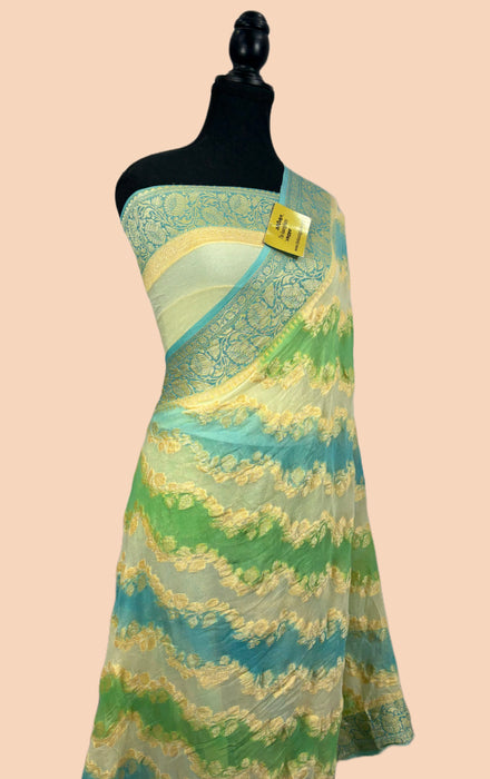 Rangkat Pure Khaddi Chiffon Banarasi Saree