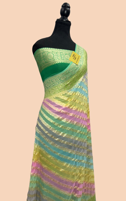 Rangkat Khaddi Georgette Banarasi Handloom Saree