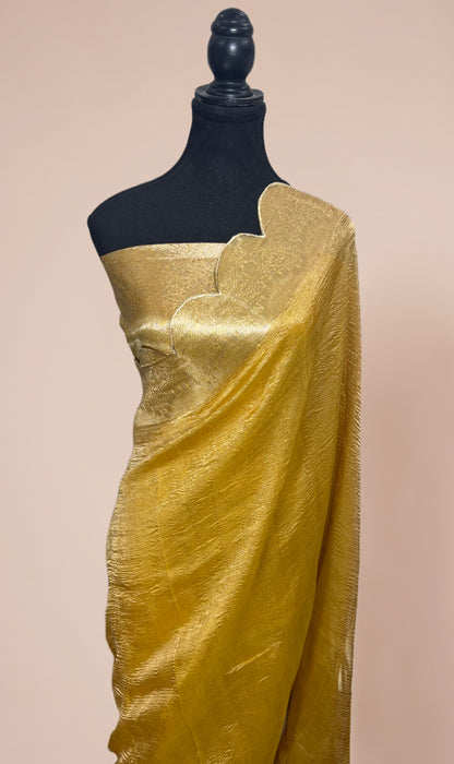 Pure Banarasi Tissue Handloom Saree - Reshmi Zari