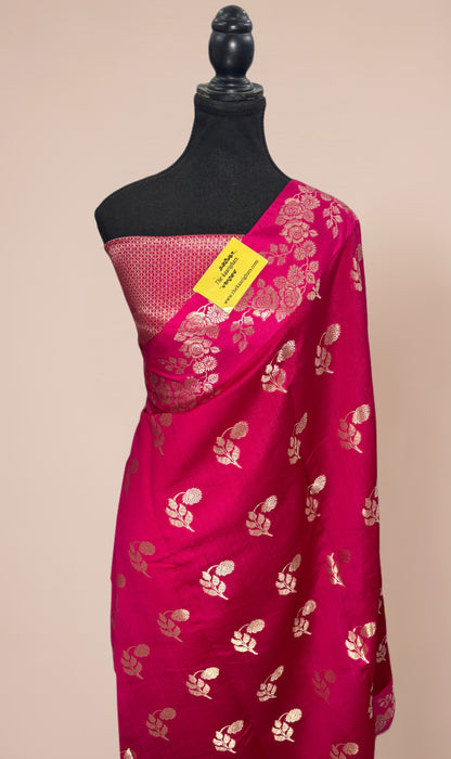 Rani Pure Chiniya Banarasi Handloom Saree