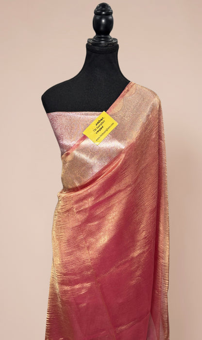 Pure Banarasi Tissue Handloom Saree - Reshmi Zari