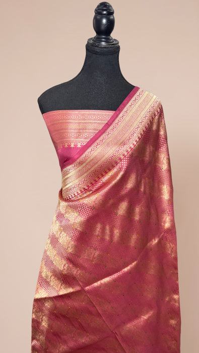 Pure Katan Silk Banarasi Handloom Saree - Tanchui Brocade