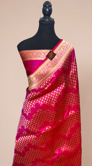Rani Pure Katan Banarasi Handloom Saree