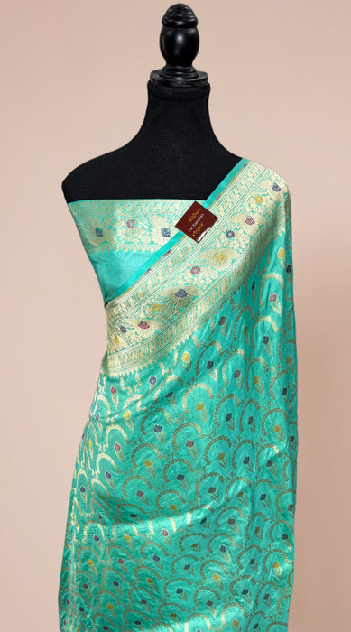 Pure Katan Banarasi Handloom Saree - Meenakari Work