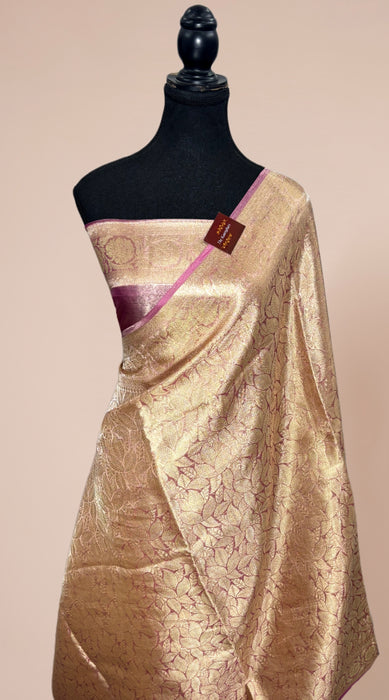Pure Banarasi Tissue Handloom Saree - Designer Brocade
