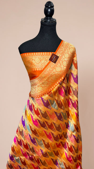 Ektara Pure Katan Silk Banarasi Handloom Saree - Rangkat