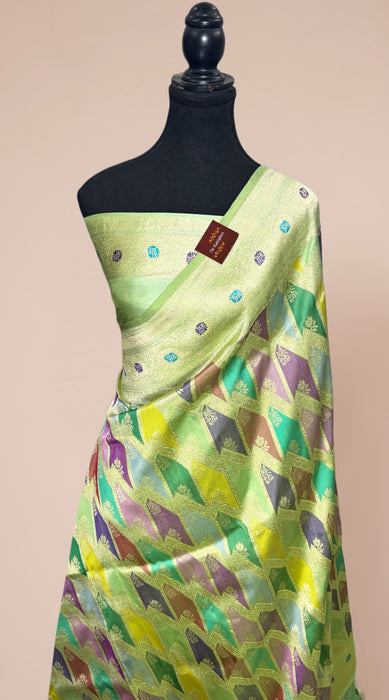 Ektara Pure Katan Silk Banarasi Handloom Saree - Rangkat