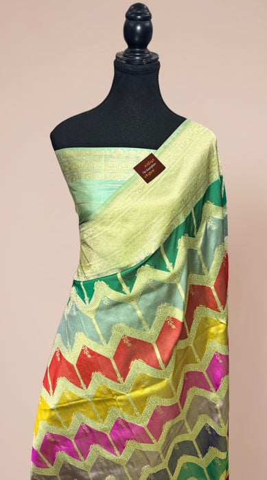 Ektara Pure Katan Silk Banarasi Handloom Saree - Rangkat