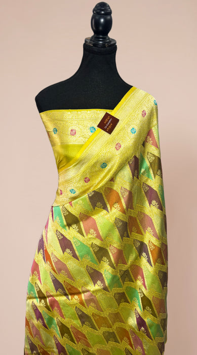 Ektara Pure Katan Silk Banarasi Handloom Saree - Rangkat