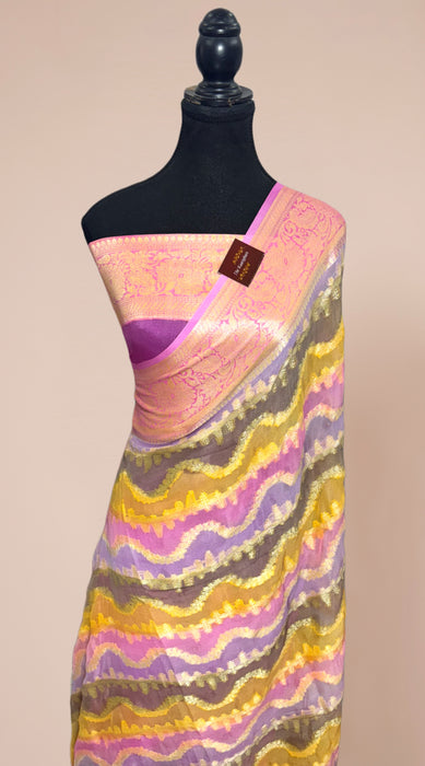 Rangkat Pure Khaddi Chiffon Banarasi Saree