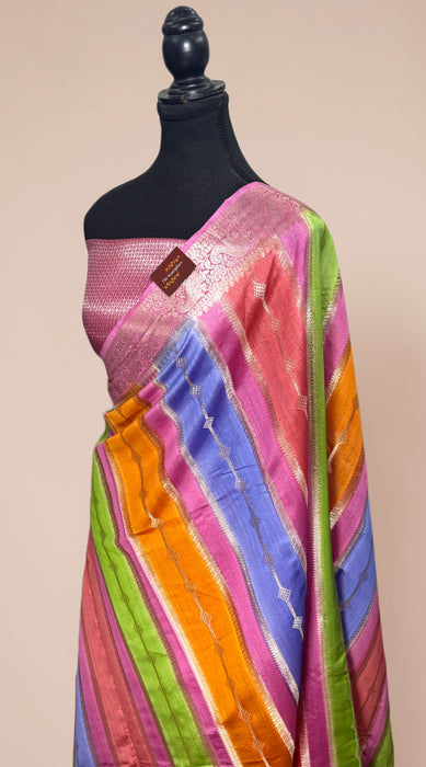 Rangkat Pure Soft Silk Chiniya Banarasi Handloom Saree