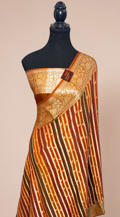 Rangkat Pure Khaddi Chiffon Banarasi Saree