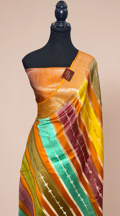 Rangkat Pure Soft Silk Chiniya Banarasi Handloom Saree