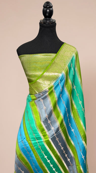 Rangkat Pure Soft Silk Chiniya Banarasi Handloom Saree