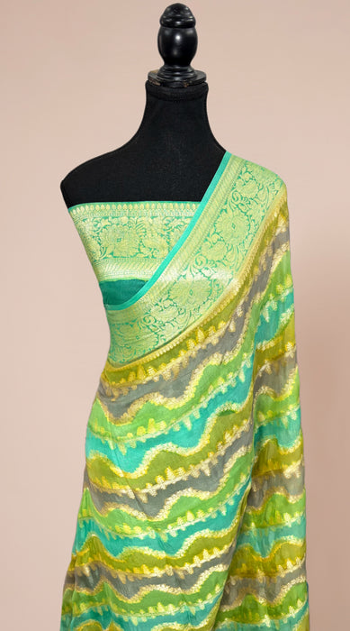 Rangkat Pure Khaddi Chiffon Banarasi Saree