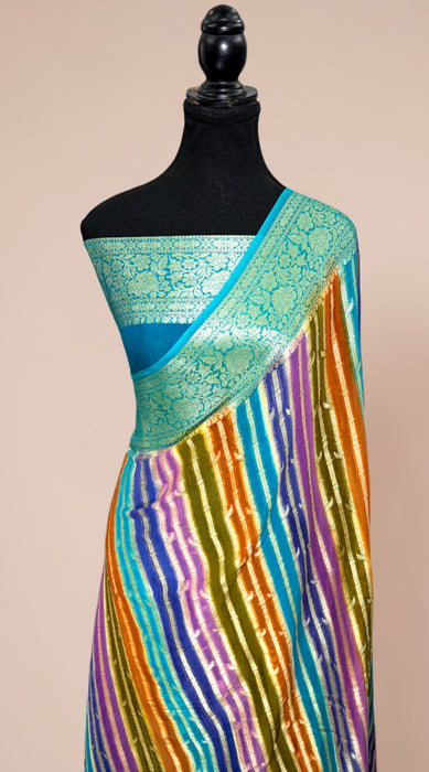Rangkat Pure Khaddi Chiffon Banarasi Saree