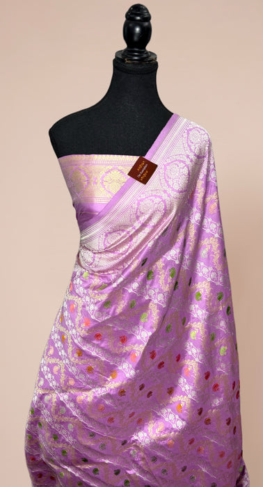 Ektara Pure Katan Silk Banarasi Handloom Saree - Kadiyal Jangla
