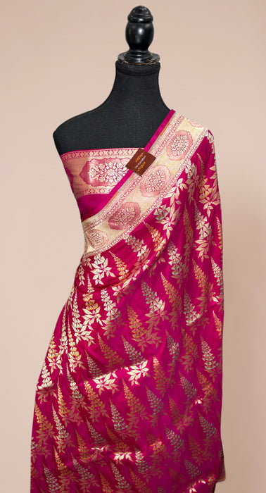 Pure Katan Banarasi Handloom Saree - Brocade Tanchui