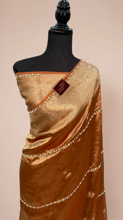 Pure Banarasi Tissue Handloom Saree - Handwork