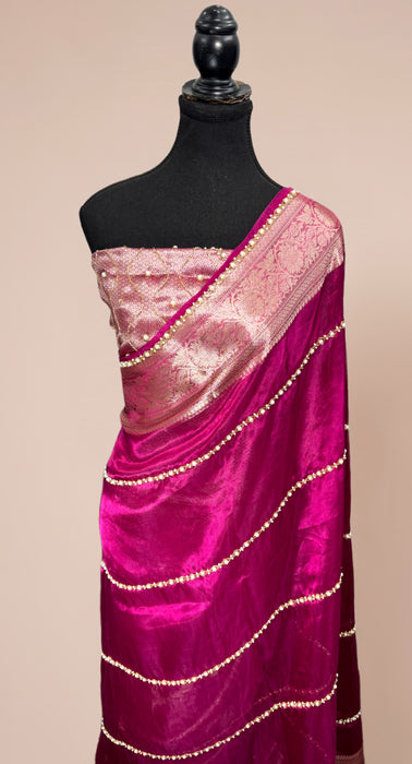 Pure Banarasi Tissue Handloom Saree - Handwork