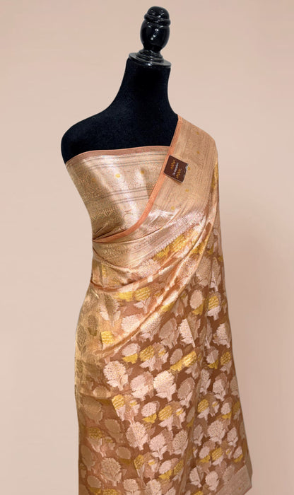 Pure Tissue Chiniya Banarasi Handloom Saree