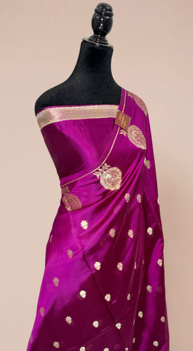 Pure Raw Mango Banarasi Handloom Saree