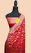 Buy red Pure Khaddi Georgette saree online