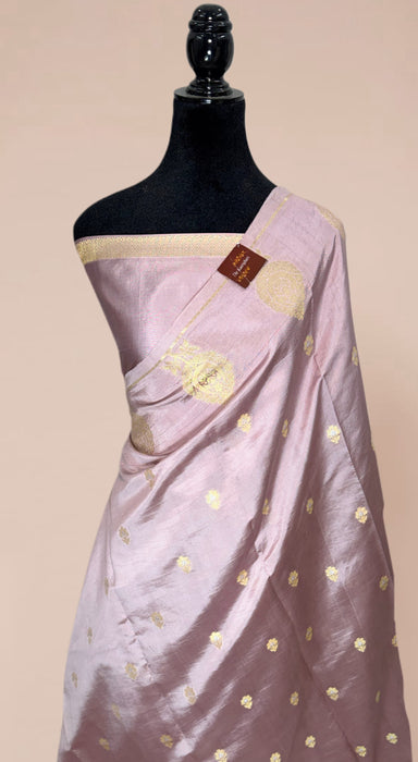 Pure Raw Mango Banarasi Handloom Saree - Designer Buta