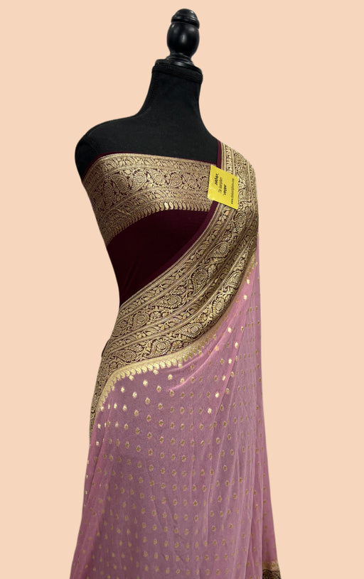 Buy Khaddi georgette banarasi saree
