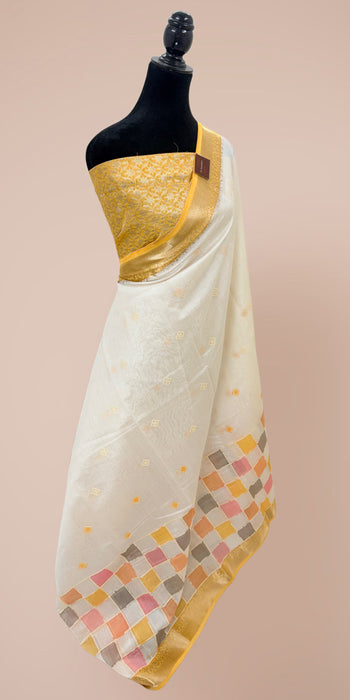 Pure Cotton Banarasi Handloom Saree