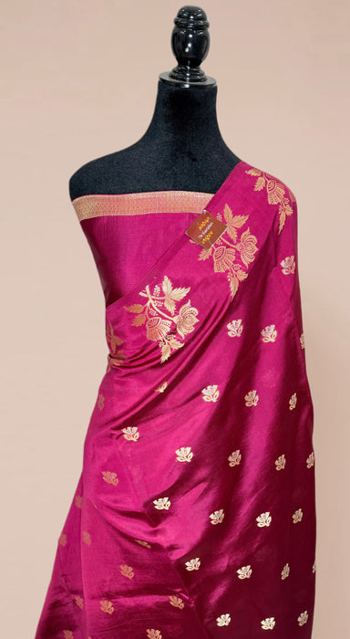 Pure Raw Mango Banarasi Handloom Saree - Designer Buta