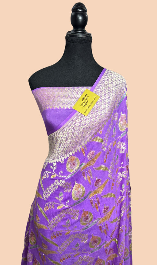 Buy Khaddi Georgette meena saree online in USA