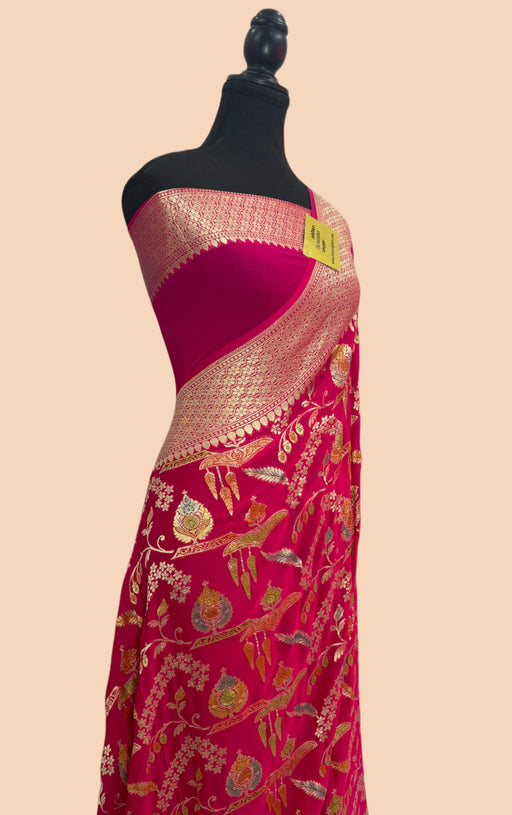 Buy Rani Khaddi Georgette saree online in Canada
