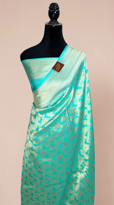 Pure Katan Banarasi Handloom Saree - Meenakari Work