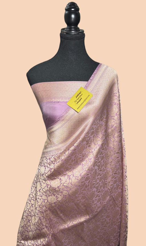 Buy Pink Banarasi Silk Saree online 