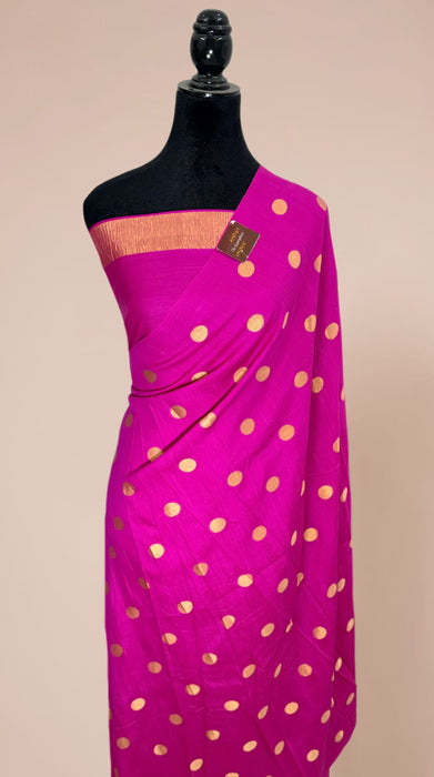 Rani Pure Moonga Banarasi Handloom Saree - Designer Saree