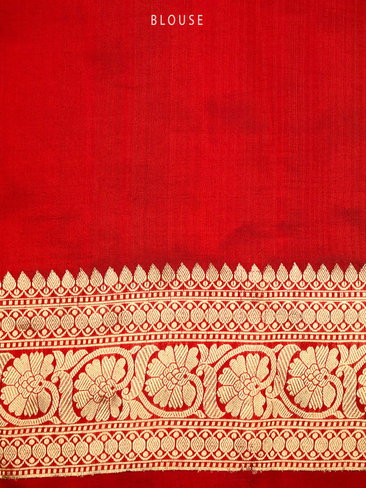 Sonakshi Sinha Red Pure Katan Silk Banarasi Handloom Saree - Kadhwa Motifs