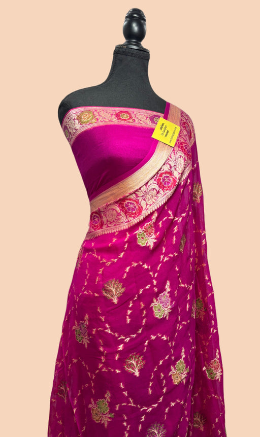 Pure Banarasi Chiffon saree