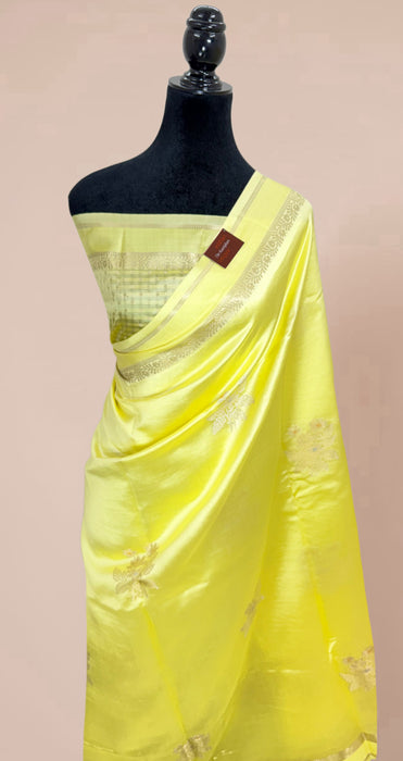 Pure Mango Katan Banarasi Handloom Saree