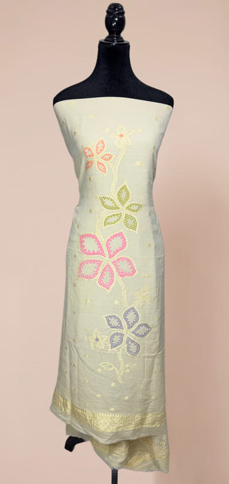 Pure Munga Georgette Banarasi Suit - Designer Meenakari
