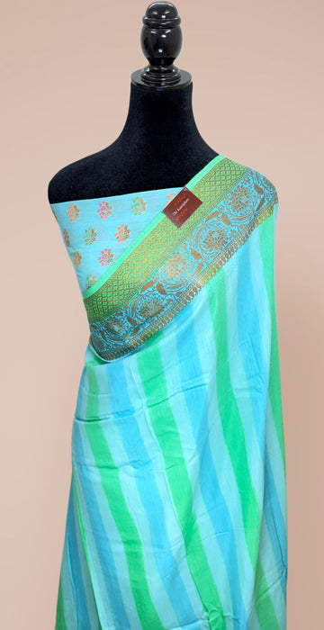Rangkat Pure Silk Banarasi Handloom Saree - Hand Dye