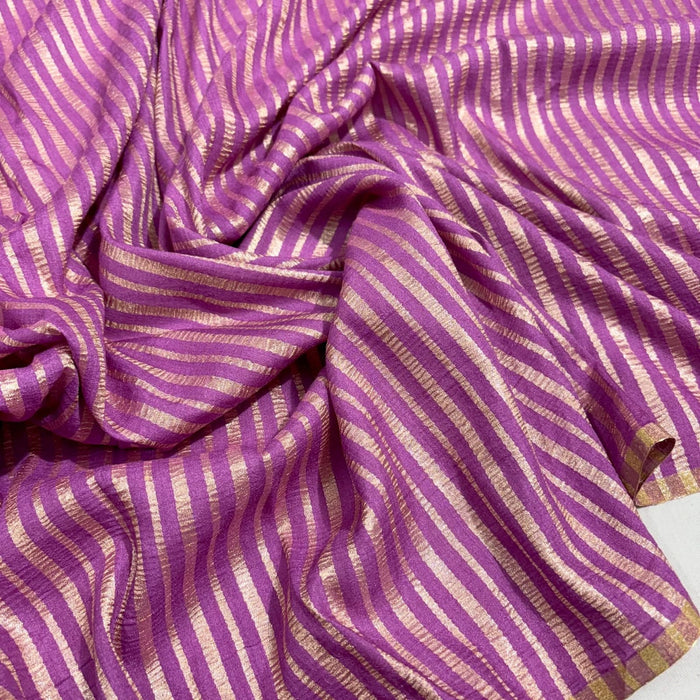 Pure Banarasi Tissue Munga Handloom Saree - Designer Work