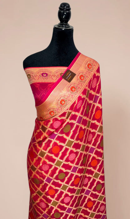 Pure Khaddi Chiffon Banarasi Saree