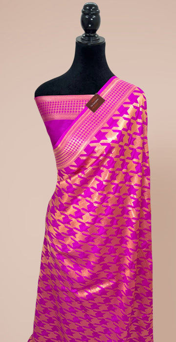 Rani Pure Moonga Banarasi Handloom Saree - Designer Saree